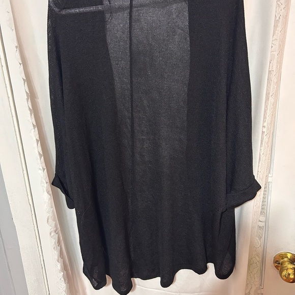 Kismet Black Cardigan with bat wings . Lightweight for the cool summer evenings - Picture 2 of 9